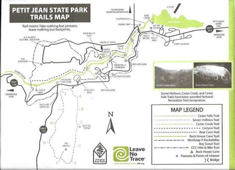 Petit Jean State Park Map