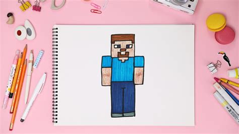 Learn How To Draw A Minecraft Character Step By Step Easy And Fun