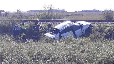 Ruta Un Herido Tras Impactante Vuelco Ocurrido Cerca De Castelli