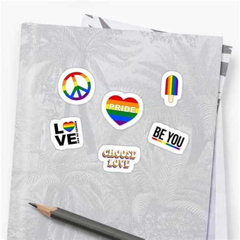 Pride Set 2 Sticker For Sale By Skr0201 Cute Laptop Stickers Vinyl