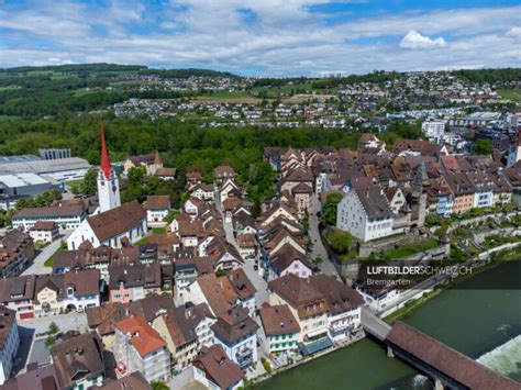 Drohnenfoto Bremgarten Ag Schweiz Luftbilderschweiz Ch