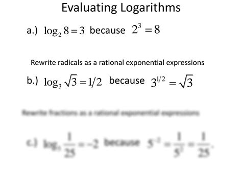 Solution Logarithmic Functions And Their Graphs Studypool