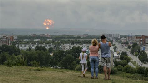 Powerful Explosions At Siberian Military Depot Injure 12 Russian