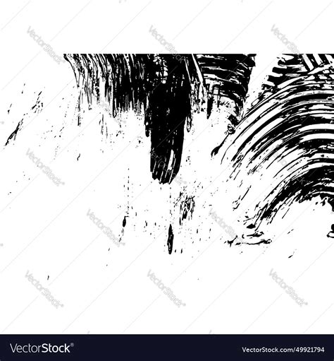 Grunge black paint strokes Royalty Free Vector Image