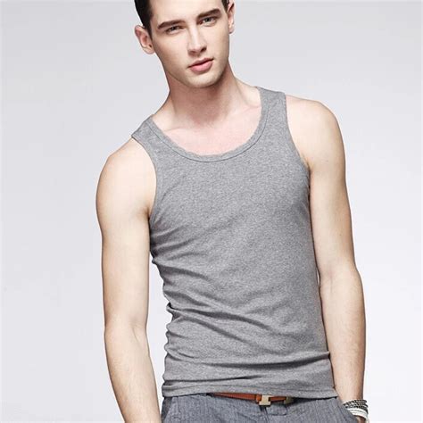 Tank Vest Men Top Undershirt Sleeveless Gym Bodybluilding Fitness Casual Summer Tank Tops Solid