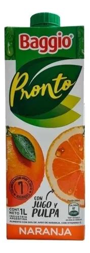 Jugo Baggio Pronto Sabor Naranja 1 Litro Pack X 8u MercadoLibre