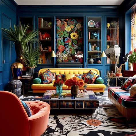 Vibrant Eclectic Living Rooms Bold Decor Chic Design Ideas