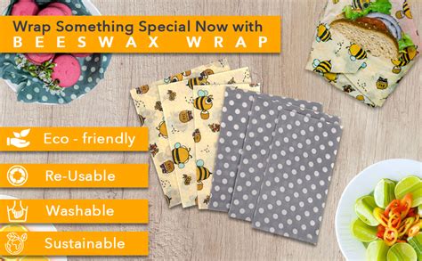 Amazon Reusable Beeswax Food Wraps Assorted 6 Pack By Eco Hive