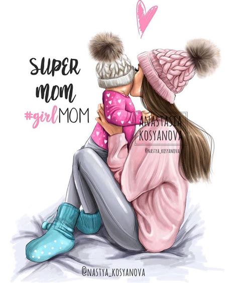 Pingl Par Mayra Sur Girly Dessin Famille Dessin Maman Free Nude