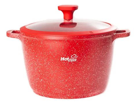 Olla Cacerola Cm Hot Spot Z Aluminio Fundido Marmolado Env O Gratis