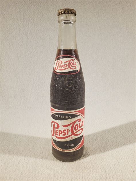 Vtg Full 10 Oz 1950’s Pepsi Cola Soda Bottle Raleigh North Carolina Ebay