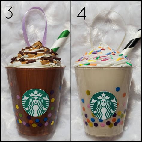 Ornaments Mini Starbucks Drink Latte Hot Cocoa Frappuccino Christmas Tree Etsy