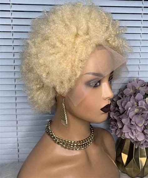 Dolago Bob Afro Kinky Curly X Lace Front Human Hair Wig For