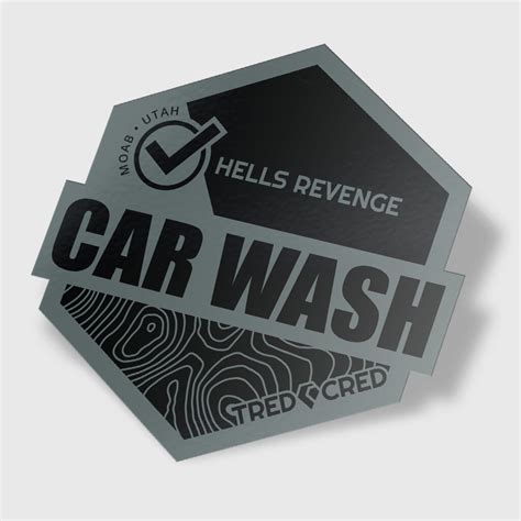 Car Wash Obstacle Trail Sticker Tred Cred