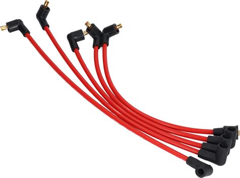 Aramox Spark Plug Cables Fit For Mgb 1800cc Models 5pcs 8mm Red