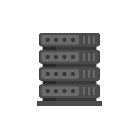 Premium Vector Server Rack Icon Flat Illustration Of Server Rack Vector Icon Isolated On White