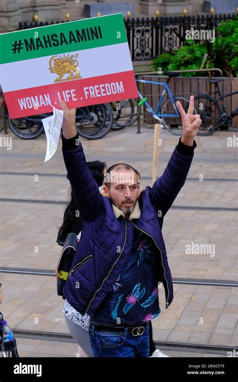 Victoria Square Birmingham Uk Nd Oct Protesters Gather To