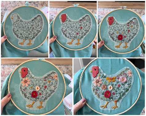 Free Chicken Embroidery Pattern Gluesticks Blog