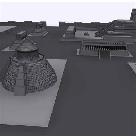 Tenochtitlan 3d Ancient City Max 2010 3d Model Cgtrader