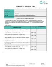 Assessment 2 BSBSUS201 Participate In Environmentally Docx ASSESSMENT