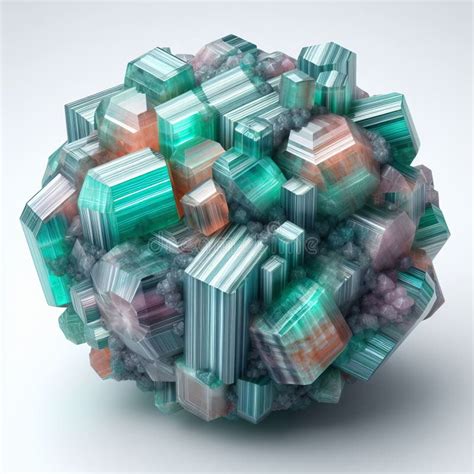 Beryl A Mineral With A Hexagonal Crystal Structure And Various Stock