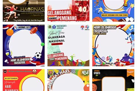 Kumpulan Link Twibbon Gratis Untuk Peringatan Hari Olahraga Nasional