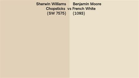 Sherwin Williams Chopsticks Sw 7575 Vs Benjamin Moore French White