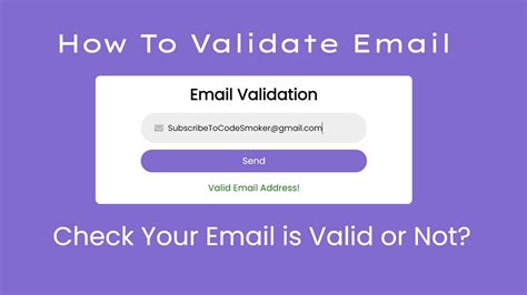 How To Make Email Validation Using JavaScript Validate Email Form