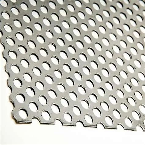 Purvansh Metals Hot Rolled Round Hole Stainless Steel Perforated Sheet