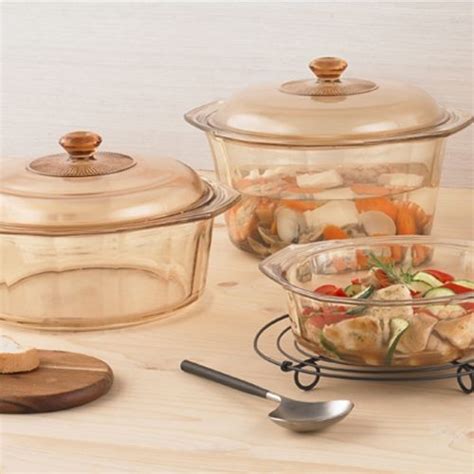 Visions 6pc Diamondcasserole And Cookpot Pot Set