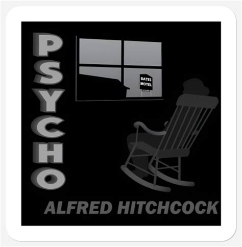 Alfred Hitchcocks Psycho Cute Stickers Sold By Eulindabear Sku 183210259 35 Off Printerval