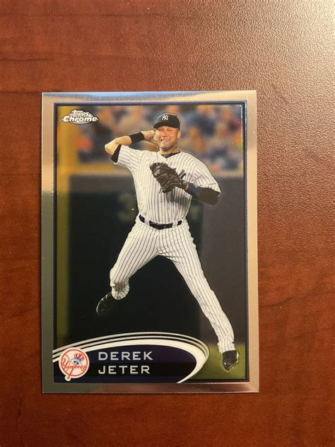 Topps Chrome Derek Jeter Jumping Ebay