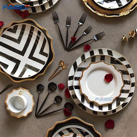 Plate Sets Black And White Atelier Yuwa Ciao Jp