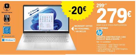 Promo Pc Portable Hp Chez E Leclerc Icatalogue Fr