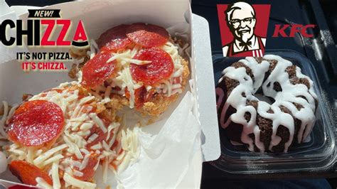 Kfc Kentucky Fried Chicken New Chizza Chocolate Chip Cake Review