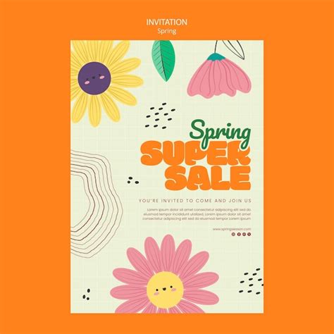 Premium Psd Spring Template Design