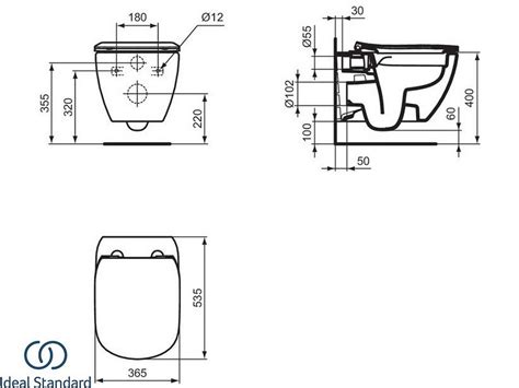 IDEAL STANDARD® TESI SILK WHITE WALL-HUNG RIMLESS TOILET - Iperceramica