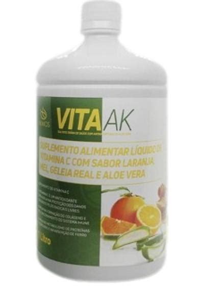 Suco De Babosa Laranja Mel E Geleia Real Vita Ak Saude Akmos Litro