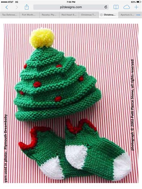 Baby Christmas Tree Hat Free Knitting Patterns Artofit