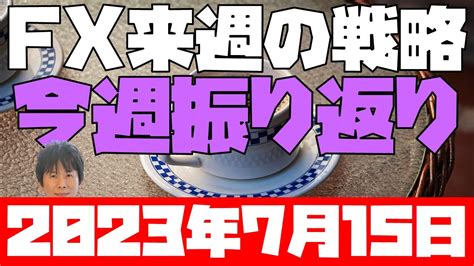 リップルxrp一部勝訴で爆上げ 今週の株為替仮想通貨振り返りと来週のfx戦略 2023年07月15日 Youtube