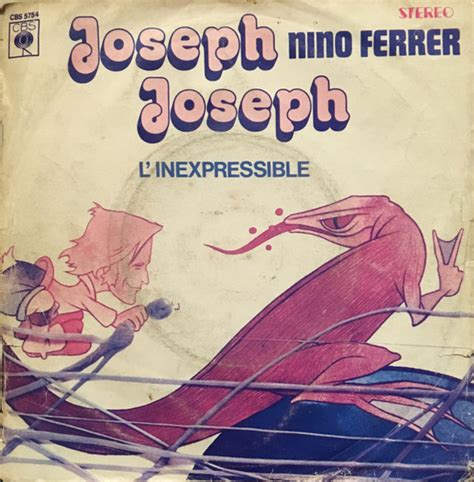 Nino Ferrer Joseph Joseph 45lik Plak Yerli Baskı Deform Müzik