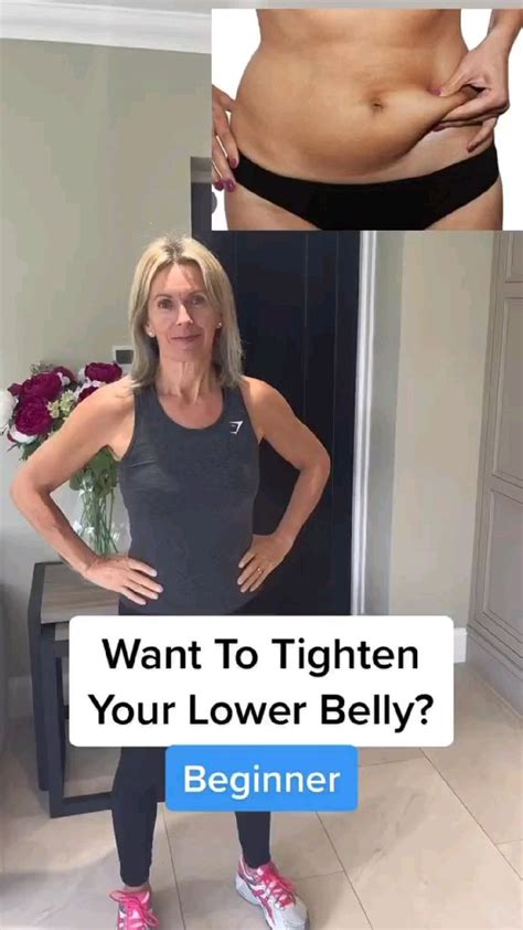 Tighten lower belly | Stomach workout, Workout videos, Beginner workout