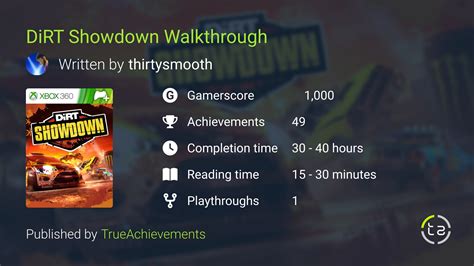 DiRT Showdown Walkthrough Complete Game Guide