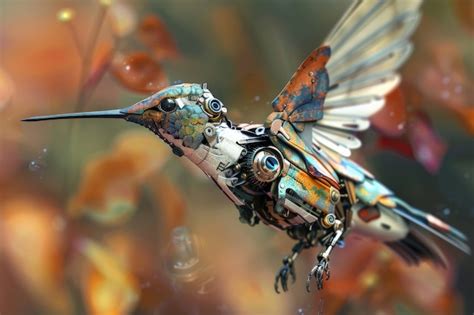 Futuristic Robot Hummingbird Ai Generated Image