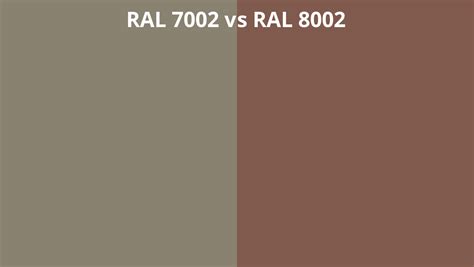 Ral 7002 Vs 8002 Ral Colour Chart Uk
