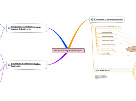 L Environnement Global De L Entreprise Carte Mentale Mindomo