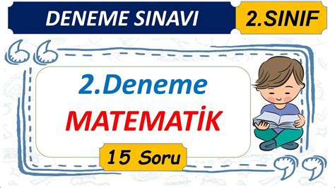 2 Sınıf 2 Deneme Sınavı Matematik 15 Soru YouTube