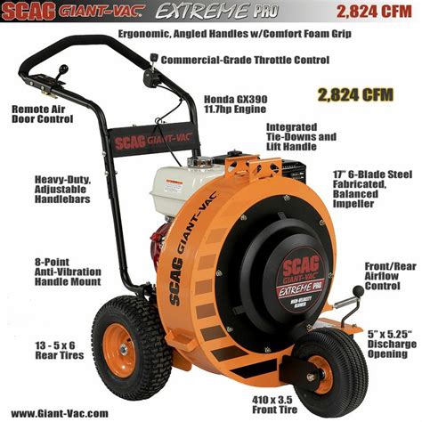 Scag Gian Vac For Fall Leaf Clean Ups Leaf Clean Up Push Lawnmower