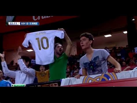 Real Madrid fans celebrating a goal with Leo Messi's shirt #WTF - YouTube