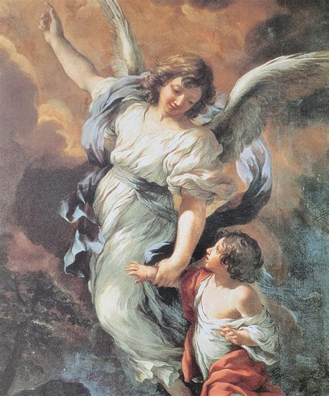 PIETRO DA CORTONA The Guardian Angel Original Vintage Poster Unique